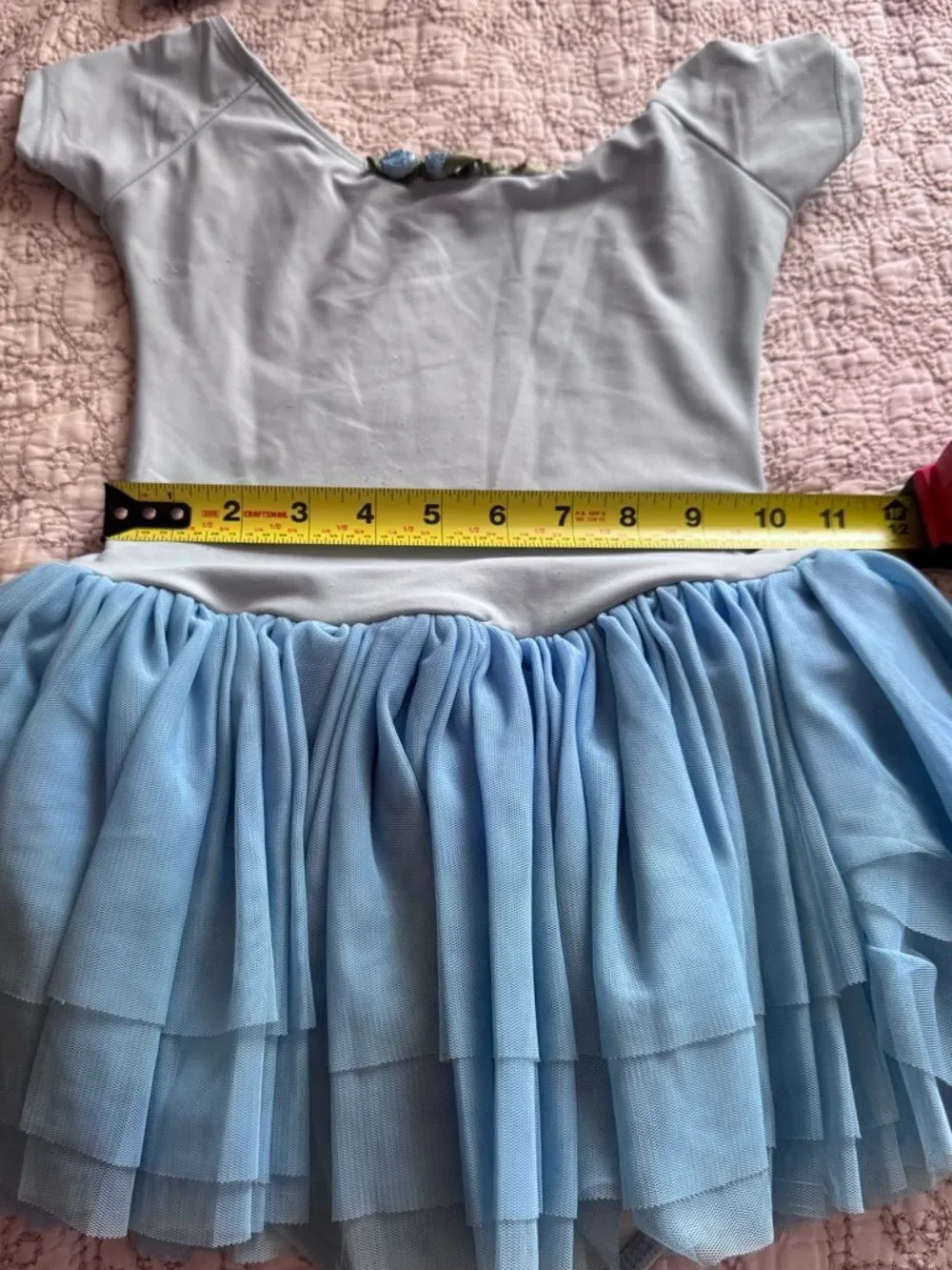 Dance Theatricals Blue Ballet Dance Costume Tulle Tutu Girls Size 4-5